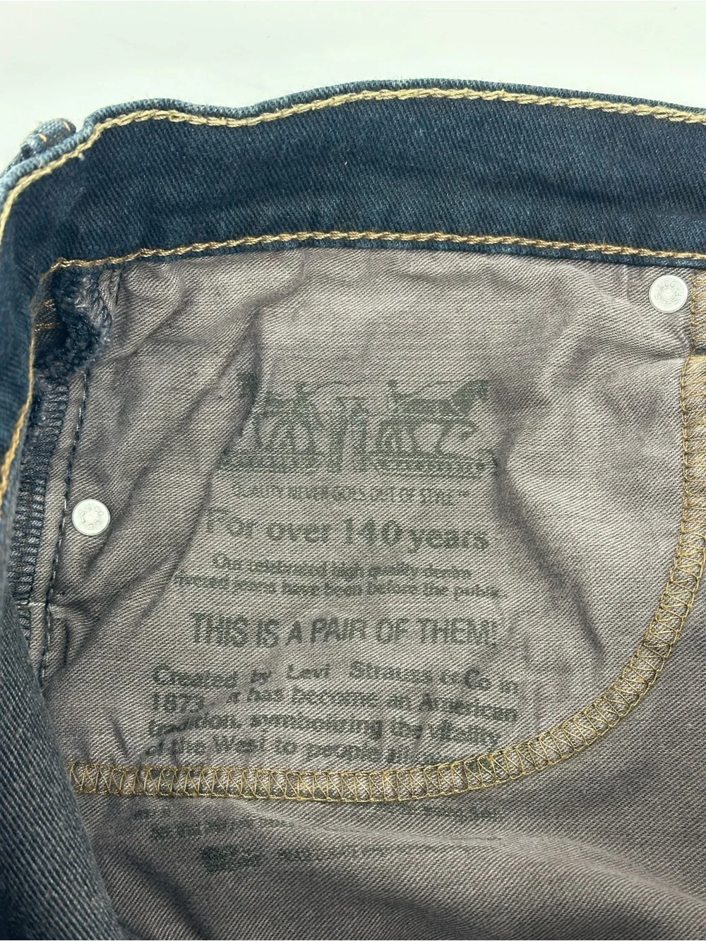 Levi's 505 Dark Blue Straight-Leg Jeans 34x34